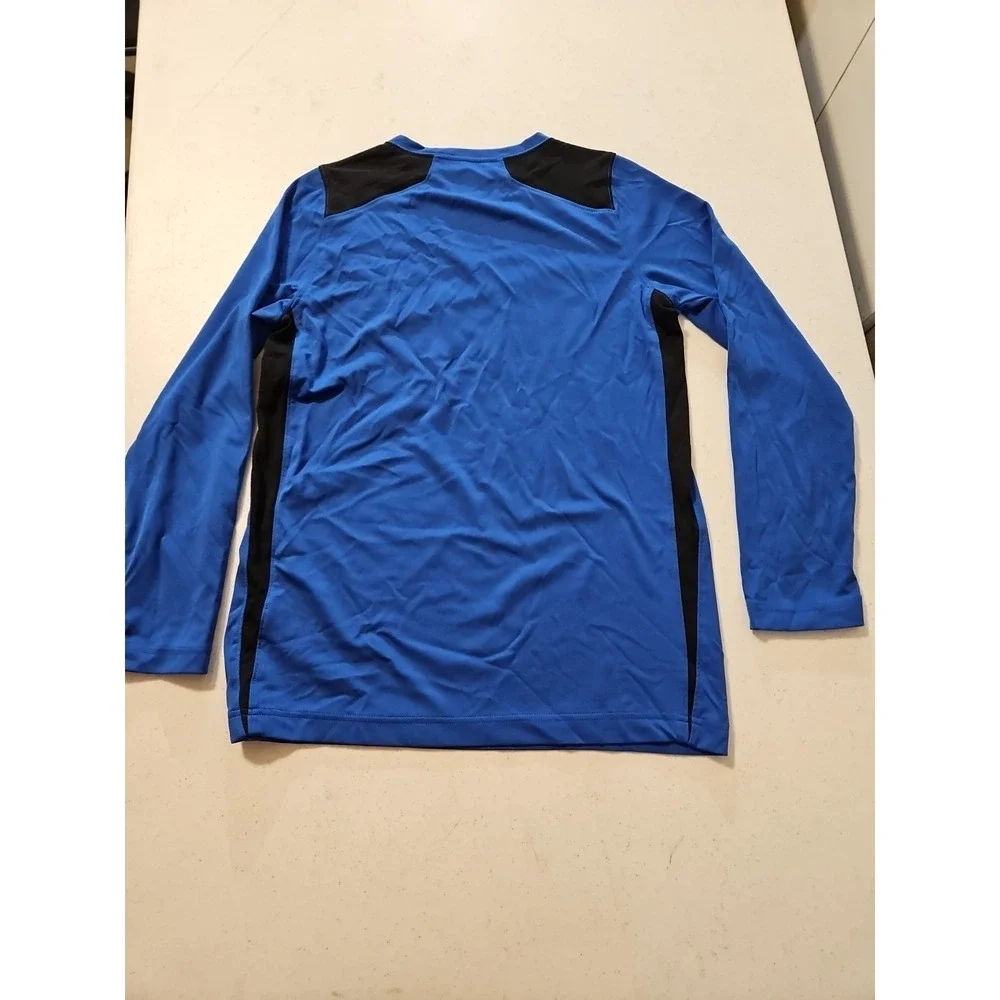 Nike Dri-Fit Long-Sleeve Training Gym Athletic Youth Lg Blue (A1178)‎